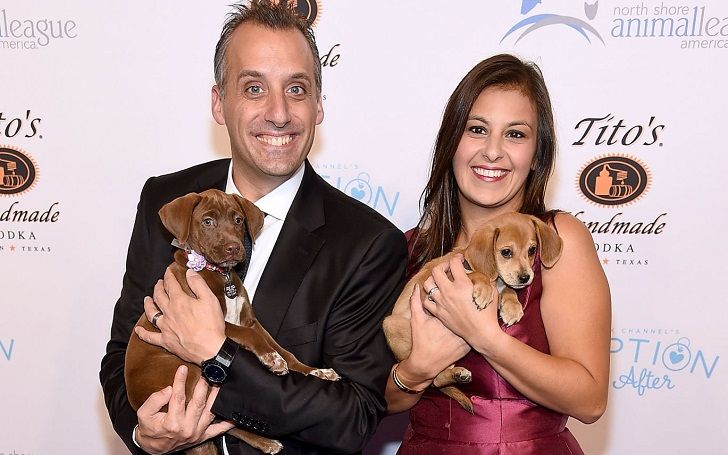 Bessy Gatto and her husband with cute pupies