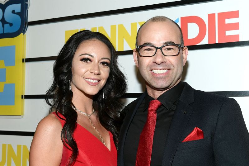 Comedian, James Murray with his wife together