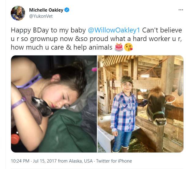 Dr. Michelle Oakley shared post about her daughter Willow Oakley