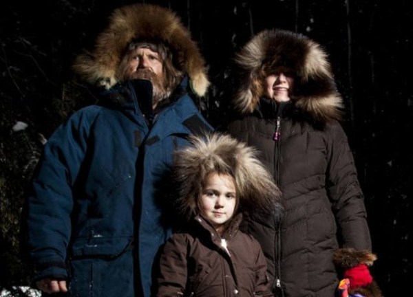 Marty Meierotto with his wife and daughter