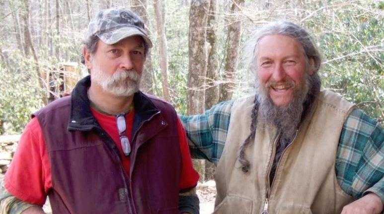 Preston Roberts with his best friend, Eustace Conway