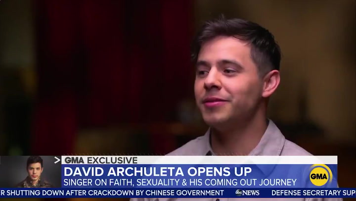 Image of David Archuleta when he came out
