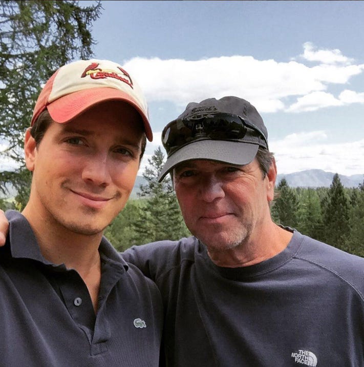 Image of Jacob Busch with his father, Peter W. Busch