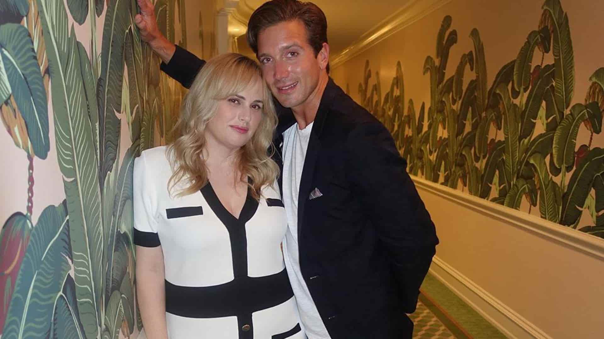 Image of Jacob Busch with his girlfriend, Rebel Wilson