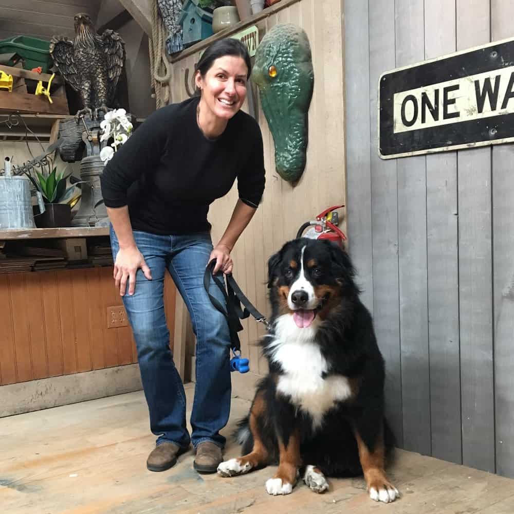 Image of Jenn Nawada with her dog