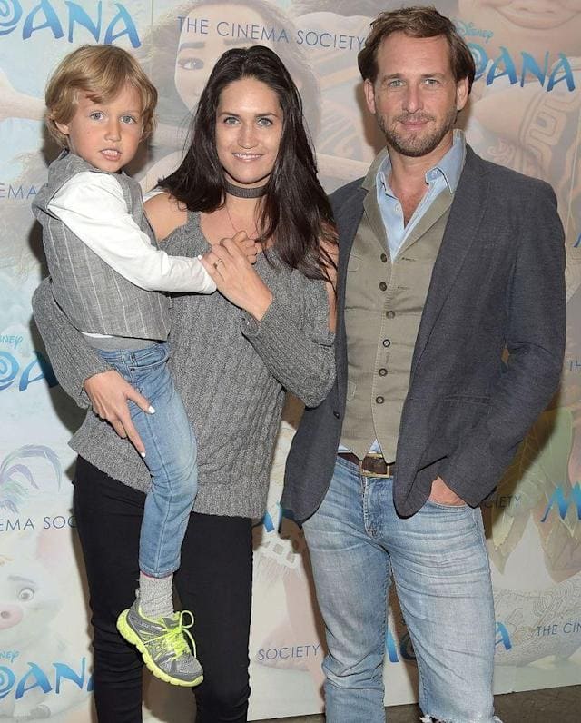 Image of Josh Lucas with his ex-wife, Jessica Ciencin Henriquez, and their son, Noah Rev Maurer