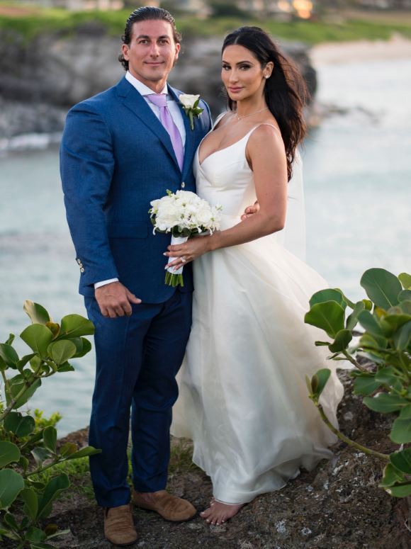 Image of Sadik Hadzovic with his wife, Chelsey Pethick