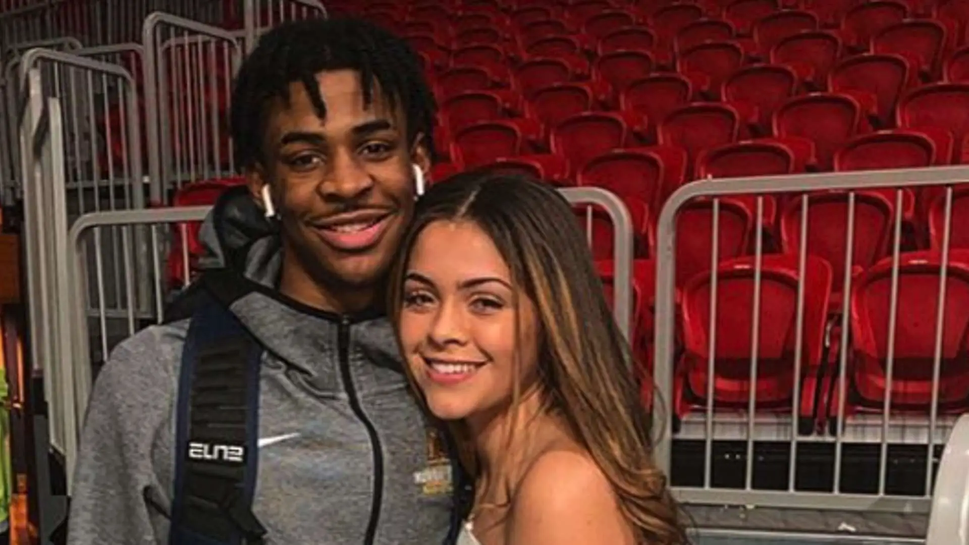 Image of Ja Morant with his girlfriend KK Dixon