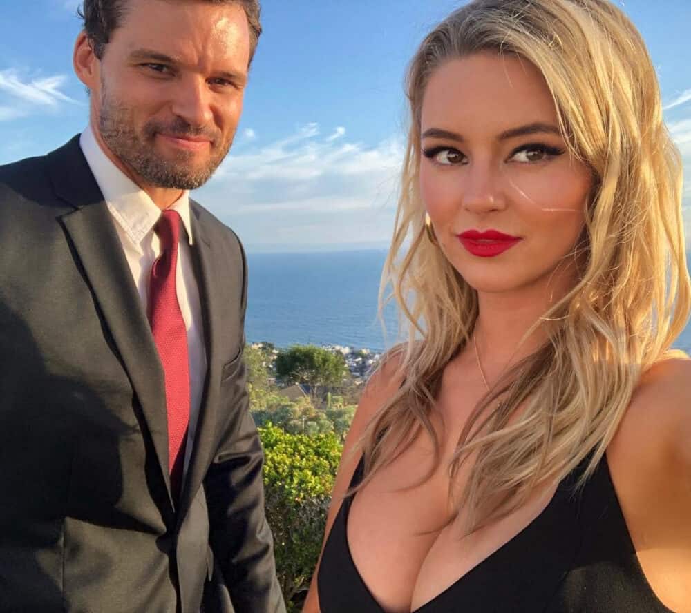 Image of Hassie Harrison with her partner, Austin Nichols