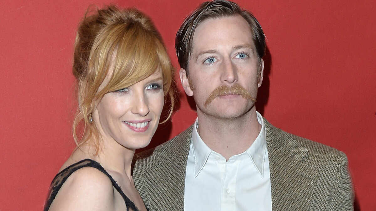 Image of Kelly Reilly with her husband Kyle Baugher